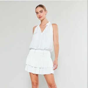 Current Air Cara Pleated Mini Dress